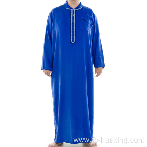 Muslim Zipper Size Pocket Men Islamic Clothing